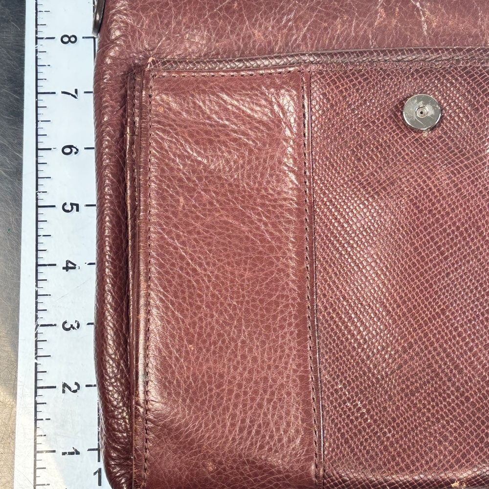 Brighton vintage. Elegant Brown Leather crossbody Bag. Minor wear. - Picture 3 of 13